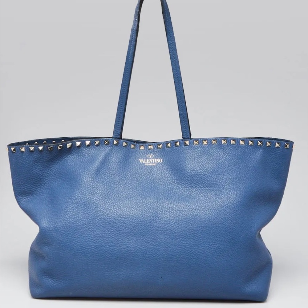 Excellent Condition! - Valentino Blue Rockstud Tote!